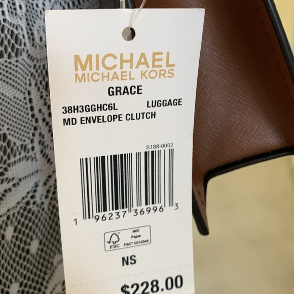 NWT MICHAEL KORS BROWN LEATHER CROSSBODY - Picture 4 of 7